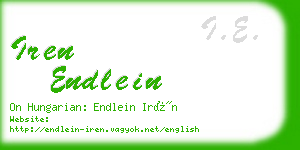 iren endlein business card